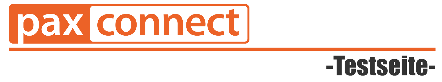 Firmenlogo Paxconnect -Testseite-
